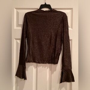 NWT Jessica Simpson Women’s Savana Sparkle top in Bronze size small.